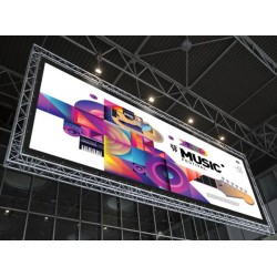 Banner in rete mesh ignifuga occhiellato 100x100 cm